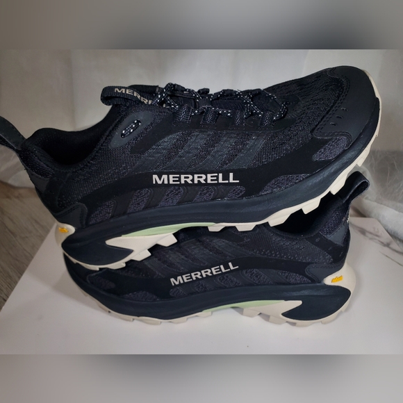 Merrell Womens Moab Speed 2 Black Hiking Trail Boot SIZE 7.5 - Picture 9 of 14